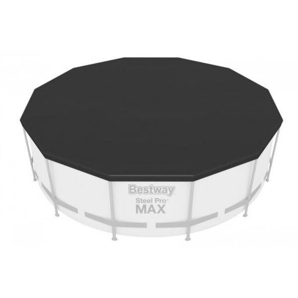 Prelata acoperire piscina, PVC, neagra, 366 cm, Bestway - imagine 5