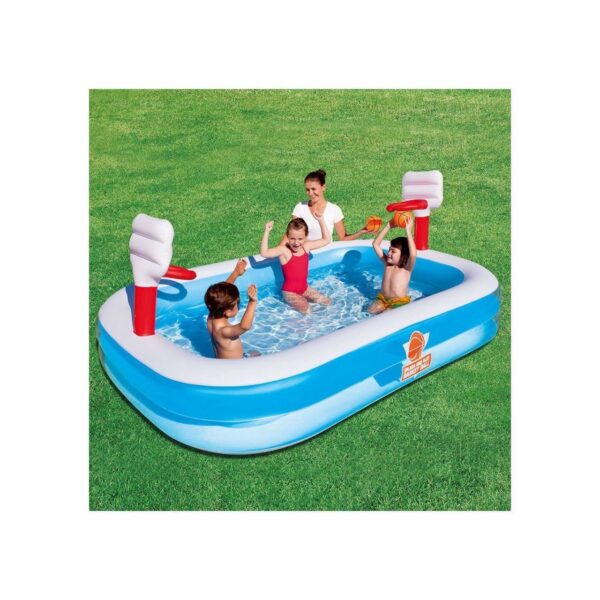 Piscina gonflabila pentru copii, baschet, 251x168x102 cm, Bestway Basketball - imagine 4