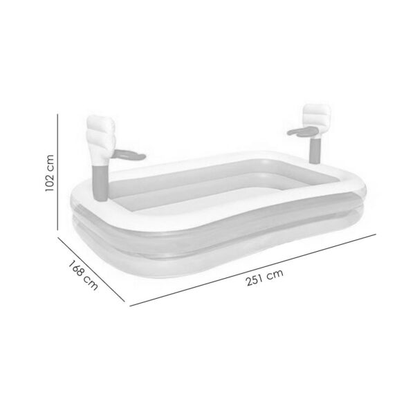 Piscina gonflabila pentru copii, baschet, 251x168x102 cm, Bestway Basketball - imagine 3
