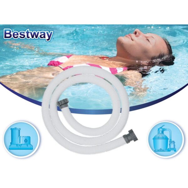 Furtun pentru pompa filtrare piscina, 38 mm, 3 m, Bestway FlowClear - imagine 2