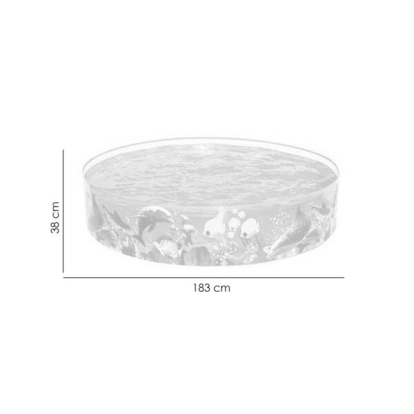 Piscina PVC pentru copii, rotunda, transparenta, 183x38 cm, Bestway Odyssey - imagine 2