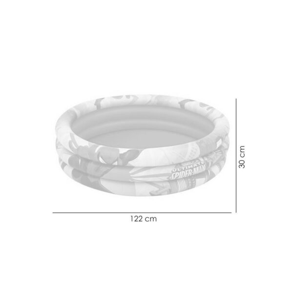 Piscina gonflabila pentru copii, rotunda, 122x30 cm, Bestway Spider-Man - imagine 2