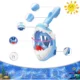 Masca snorkeling cu tub pentru copii model rechin, albastra - imagine 11