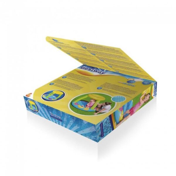 Piscina gonflabila pentru copii, rotunda, cu acoperis, albastru, 94x89x79 cm, Bestway Fruit - imagine 3