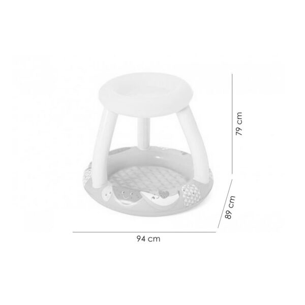 Piscina gonflabila pentru copii, rotunda, cu acoperis, albastru, 94x89x79 cm, Bestway Fruit - imagine 5
