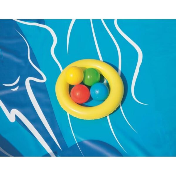 Piscina gonflabila pentru copii, de joaca, cu tobogan, 265x265x104 cm, Bestway Laguna Lava - imagine 3