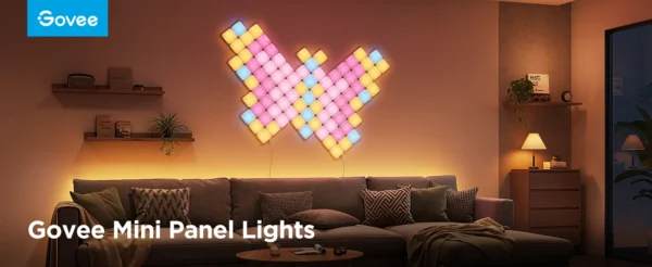 Kit panouri mici luminoase LED Govee H8069, RGBIC, Wi-Fi + Bluetooth, 10 panouri, Alexa , Google Asistant, Matter - imagine 9