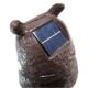 Decoratiune / sperietoare daunatori, solara, Bufnita cap rotativ si ochi luminosi, 43cm - imagine 4