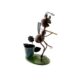 Decoratiune gradina, metalica, furnica cu tarnacop, 28x16x40 cm - imagine 2