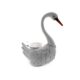 Decoratiune gradina, metalica, gasca, 35x18x43 cm - imagine 3