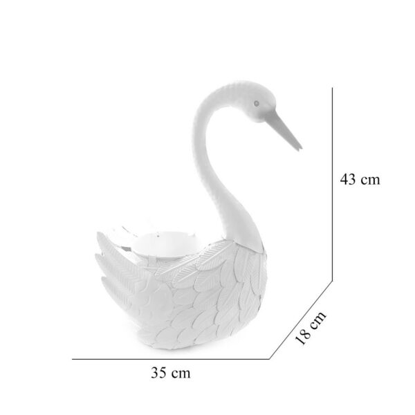 Decoratiune gradina, metalica, gasca, 35x18x43 cm - imagine 4