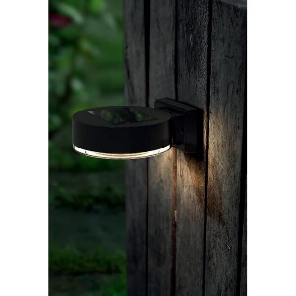 Lampa solara de perete/gard, LED, set 2 buc, 14x12x5.5 cm - imagine 2