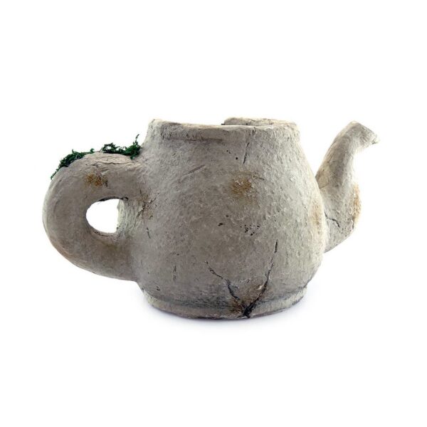 Decoratiune gradina, ceramica, ulcior cu ghiveci, 40x23.5x20.5 cm  - imagine 2