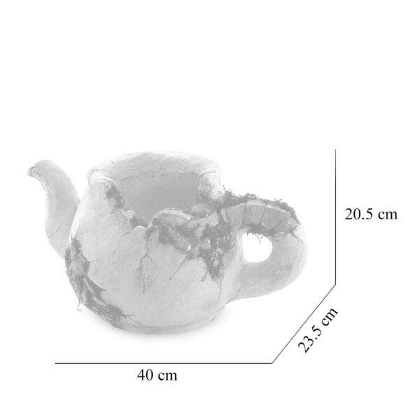Decoratiune gradina, ceramica, ulcior cu ghiveci, 40x23.5x20.5 cm  - imagine 3
