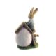 Decoratiune gradina, ceramica, LED, iepure cu casa, 31x22x48 cm - imagine 2