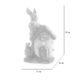 Decoratiune gradina, ceramica, LED, iepure cu casa, 31x22x48 cm - imagine 5