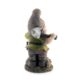 Decoratiune gradina, ceramica, pitic cu felinar si harlet, 25x20x45 cm - imagine 2