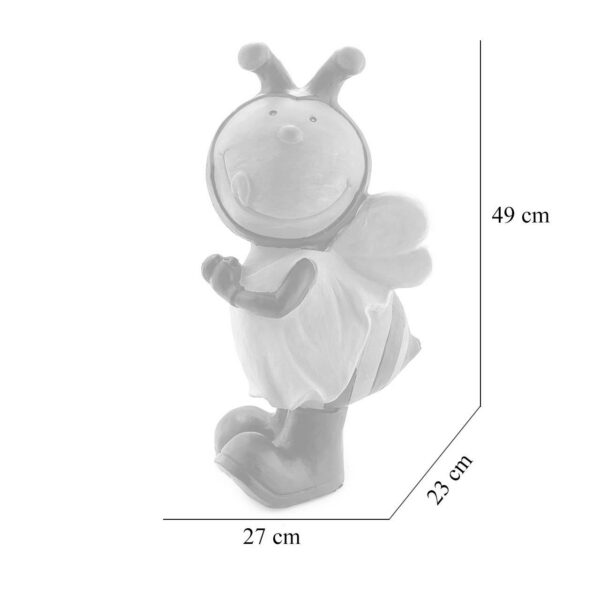 Decoratiune gradina, ceramica, albinuta, 27x23x49 cm - imagine 3