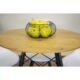 Masa stil scandinav, Artool, rotund, MDF si lemn, natur, 80x75 cm - imagine 9