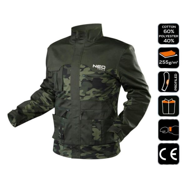 Geaca de lucru, camuflaj, model Camo, marimea M/50, NEO - imagine 13