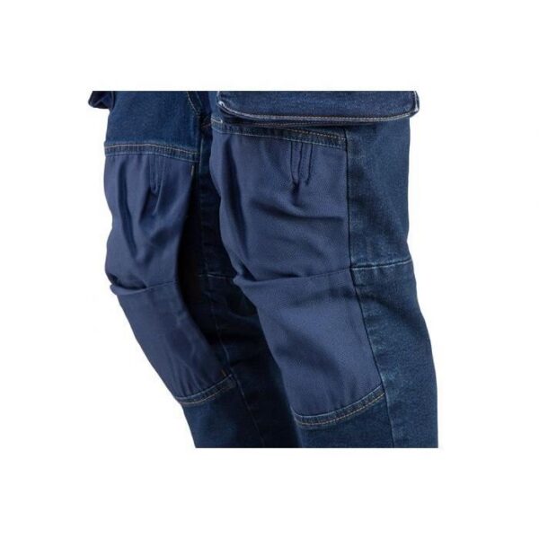 Pantaloni de lucru tip blugi, cu intariri pentru genunchi, model Denim, marimea XXL/56, NEO - imagine 5