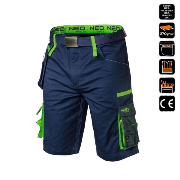 Pantaloni scurti de lucru, model Premium, marimea XL/54, NEO - imagine 10