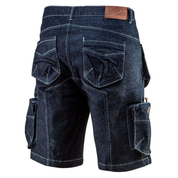 Pantaloni scurti de lucru tip blugi, model Denim, marimea M/50, NEO - imagine 6