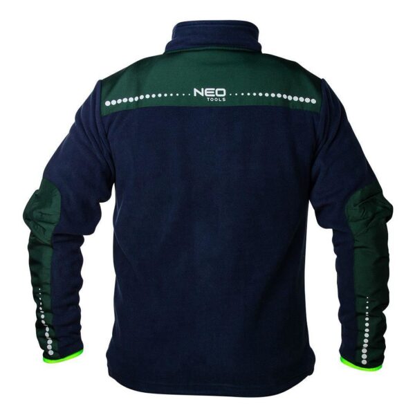 Jacheta fleece polar, premium, albastru/verde, NEO - imagine 7