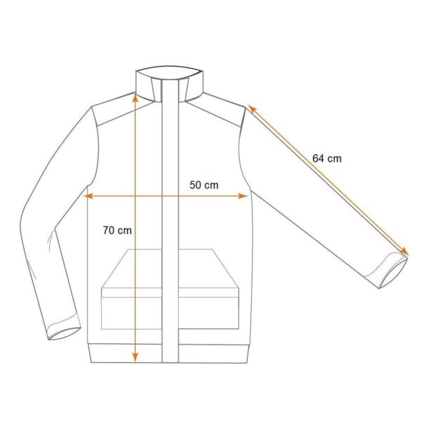Jacheta fleece polar, premium, albastru/verde, NEO - imagine 2
