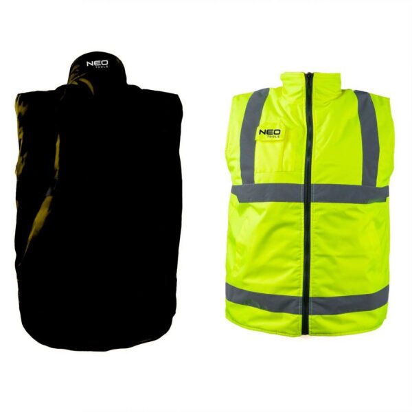 Vesta de lucru cu 2 fete, reflectorizanta, galben, model Visibility, marimea S/48, NEO - imagine 10