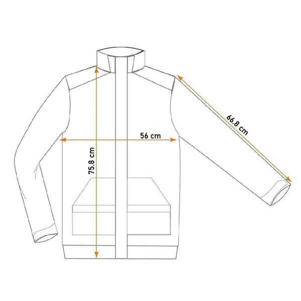 Camasa de lucru bumbac, rosu-gri-alb, marimea L/52, NEO - imagine 2