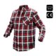 Camasa de lucru bumbac, rosu-gri-alb, marimea XL/56, NEO - imagine 5