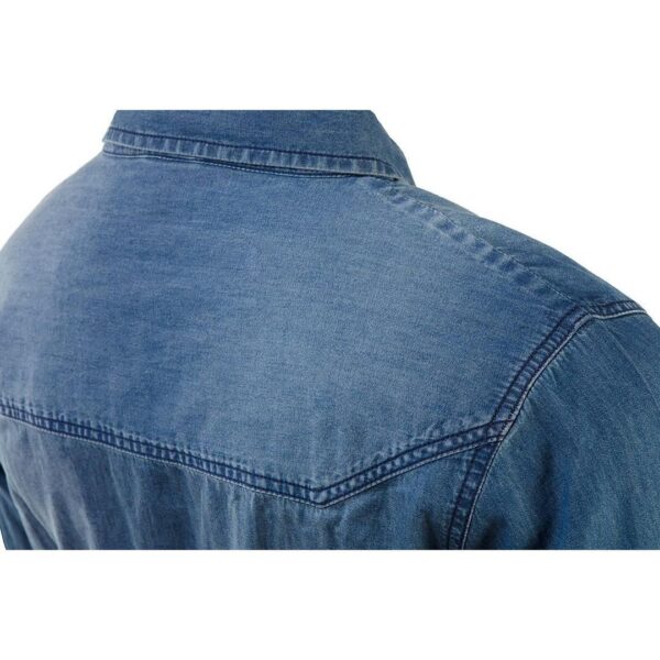 Camasa pentru lucru, de blugi, model Denim, marimea L/52, NEO - imagine 3