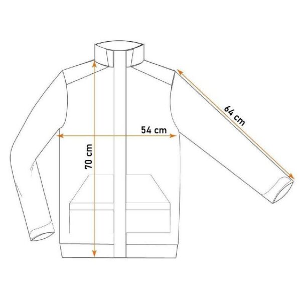 Geaca de lucru, reflectorizanta, lana polara, galben, model Visibility, marimea S/48, NEO - imagine 4