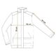 Geaca de lucru, reflectorizanta, lana polara, galben, model Visibility, marimea S/48, NEO - imagine 4
