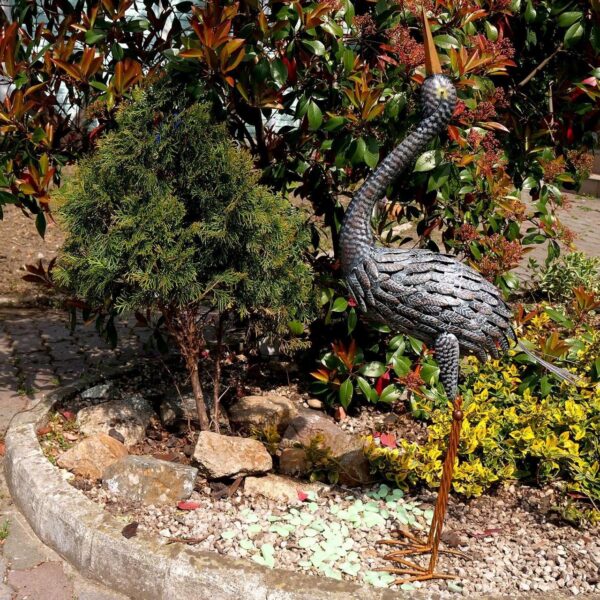 Decoratiune gradina, metalica, cocor, 18x43x94 cm - imagine 4