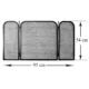 Panou protectie semineu, 54x95 cm - imagine 6