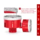 Carote diamantate profesionale, M14, set 5 buc, 20-68 mm, Strend Pro - imagine 5