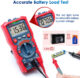 Multimetru digital AstroAI M4KOR, TRMS 4000, Ohmmetru, Voltmetru 1,5V   9V   12V, Masurare fara contact, Lanterna - imagine 5