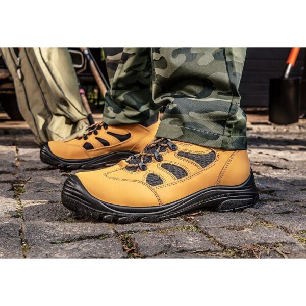 Bocanci de lucru, S3, SRC, protectie compozit, piele nabuc, marimea 39, NEO - imagine 4