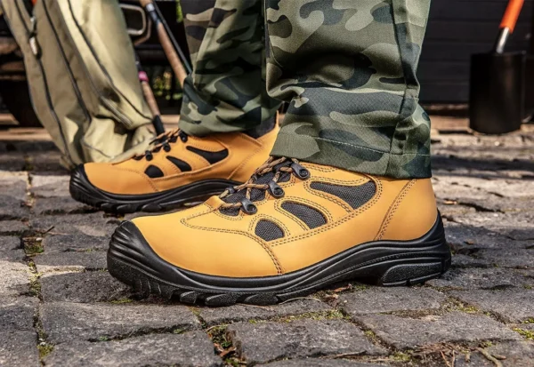 Bocanci de lucru, S3, SRC, protectie compozit, piele nabuc, marimea 42, NEO - imagine 9