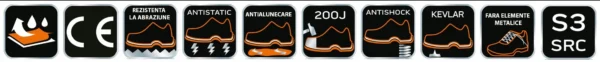 Bocanci de lucru pentru femei, S3, SRC, piele, bombeu compozit, marimea 37, NEO - imagine 6
