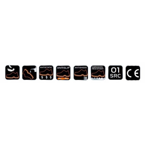 Pantofi de lucru fara elemente metalice, O1, SRC, marimea 44, NEO - imagine 4