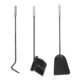 Suport lemne semineu cu accesorii, 60x35x35 cm - imagine 3