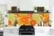 Panou decorativ, PVC, model citrice, portocaliu, 96x48.5cm - imagine 7