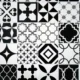 Panou decorativ, PVC, model mozaic, alb si negru, 96x48.5cm - imagine 7