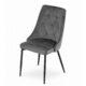 Scaun bucatarie/living, Artool, Imola, catifea, metal, gri, 48.5x61x93.5 cm - imagine 3