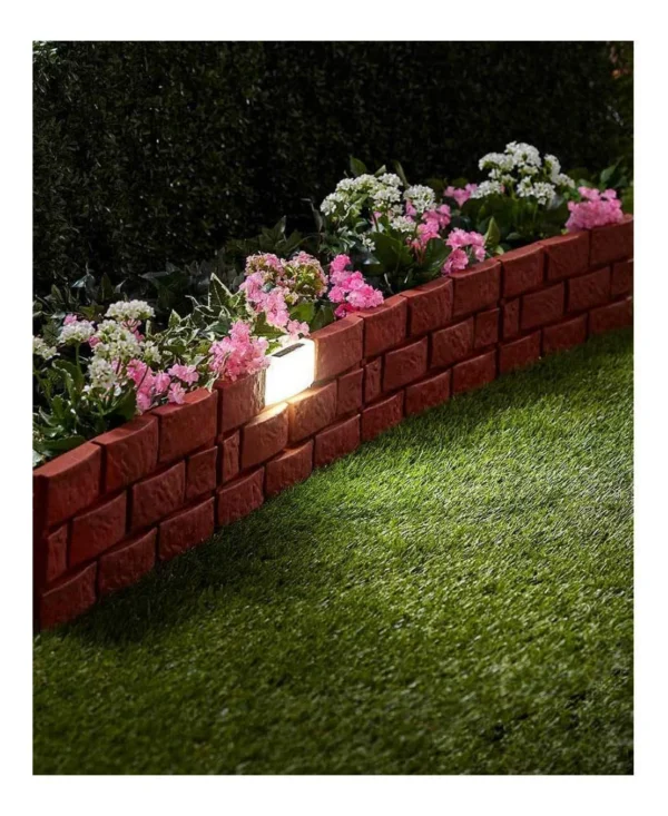 Gard de gradina decorativ, cu iluminare solara, set 4 buc, 42x29 cm - imagine 10