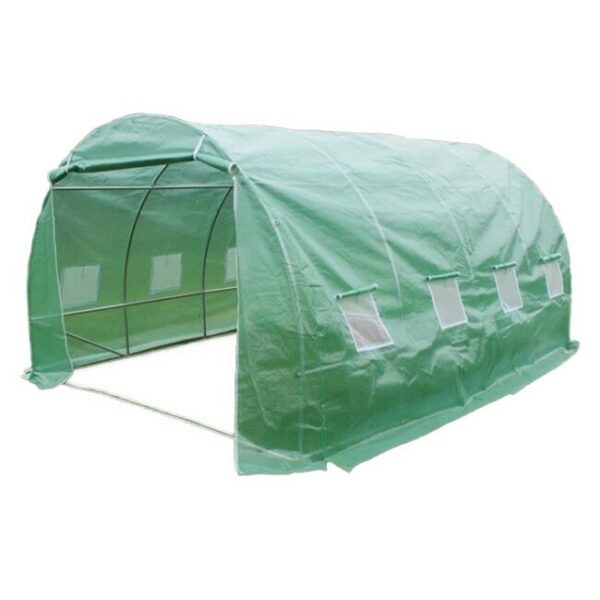 Sera de gradina, tip tunel, 8 ferestre, folie, 3x4.5x2 m, Strend Pro - imagine 1