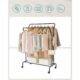 Suport mobil cu roti pentru haine, Artool, cu raft incaltaminte, otel, negru, max 100 kg, 103.5x52.5x155 cm - imagine 7